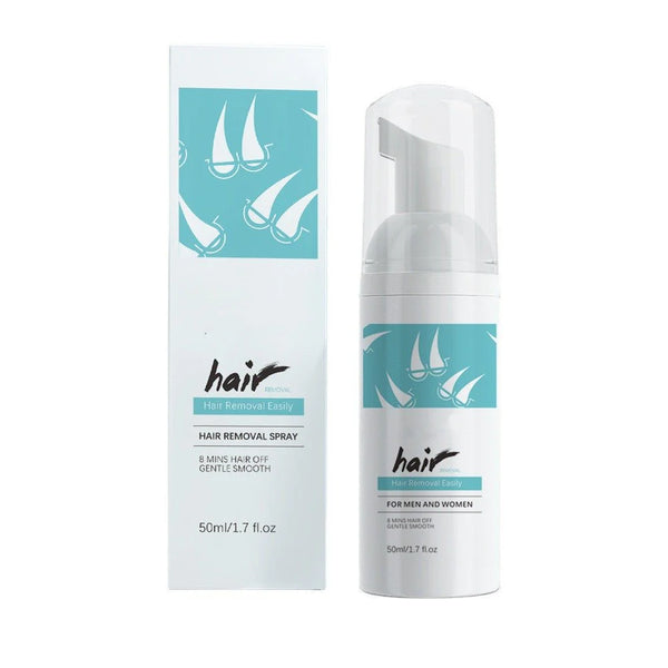 Hair removal mousse cream gently dissolves unwanted hair, leaving smooth, soft skin.