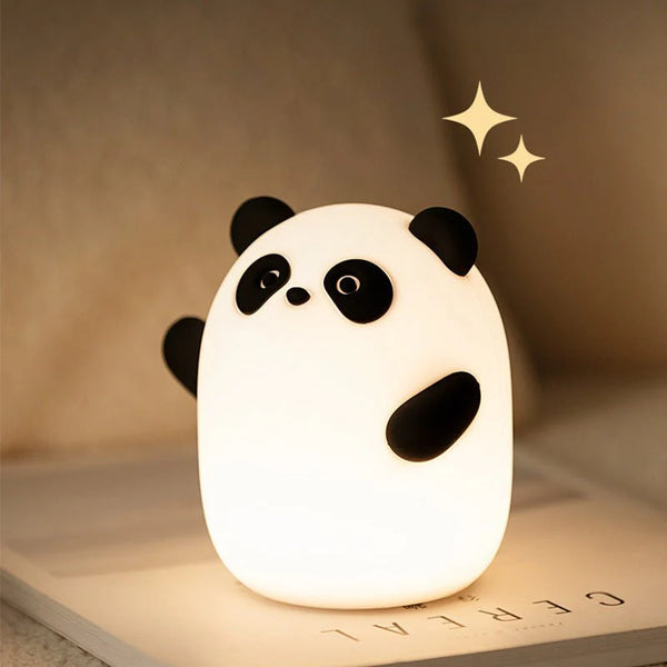 Charming desktop lamp illuminates your space softly while adding decorative flair.
